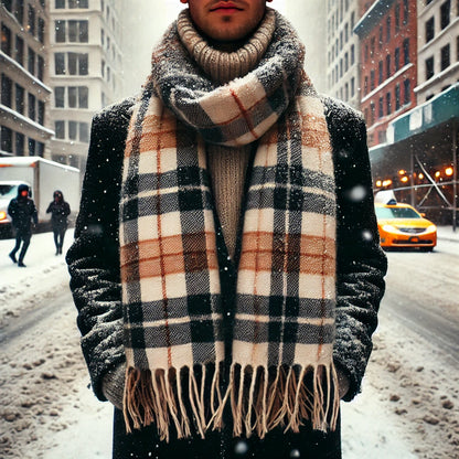 Luxury Cashmere Warm Scarf for Men and Women for a warm winter